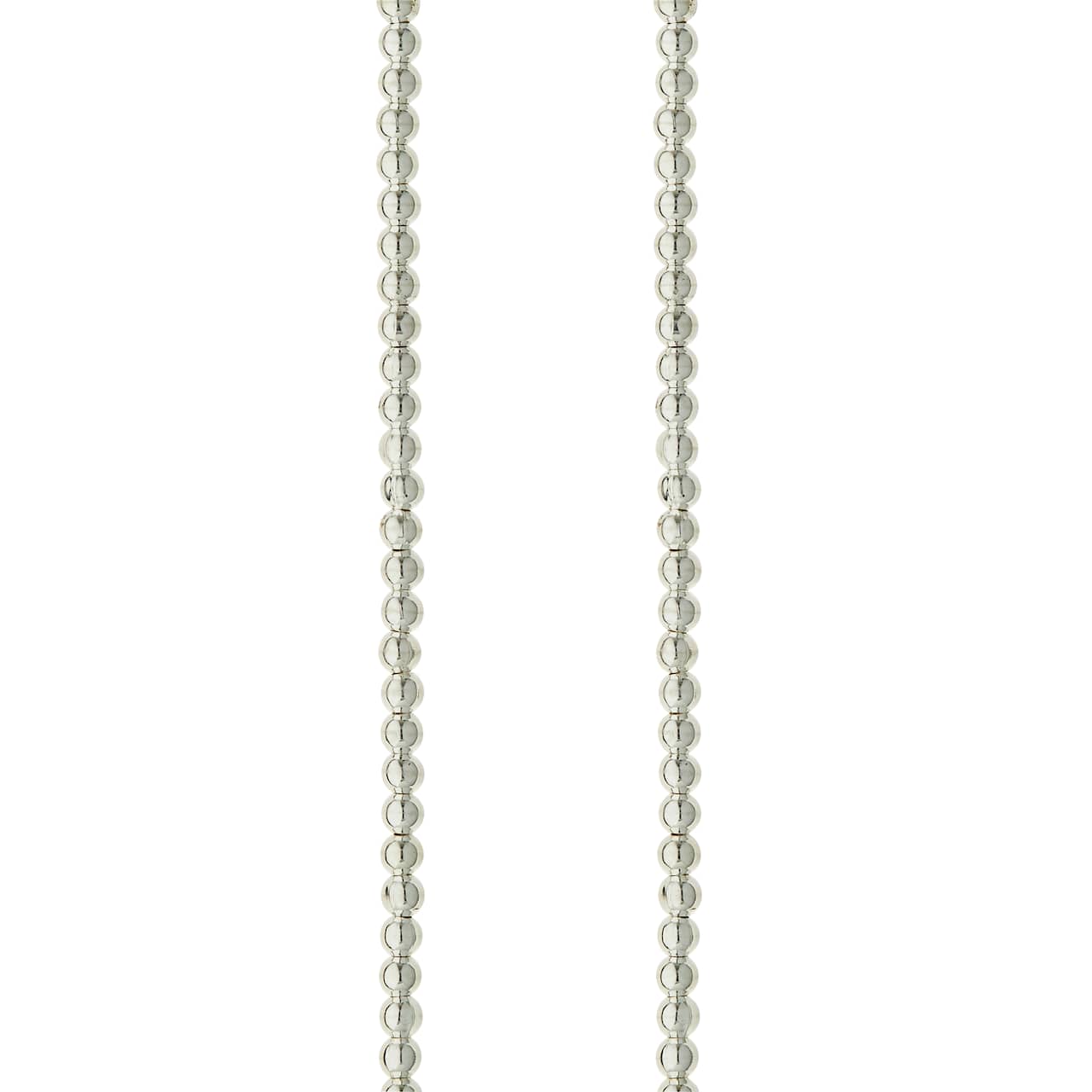 Sterling Silver-Plated Round Beads by Bead Landing™